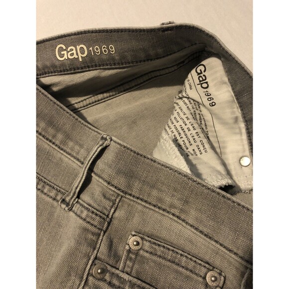 Gap Women's Denim Gray Stretch Authentic True Skinny Jeans Size 27 X 30 - Picture 5 of 9